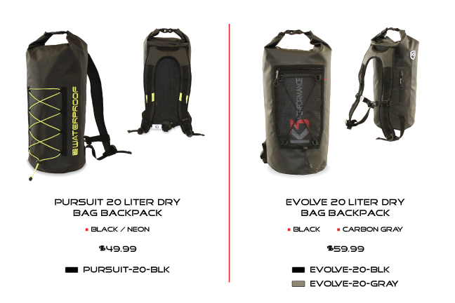 K3 Evolve Waterproof Dry Bag Backpack 20 Liter 